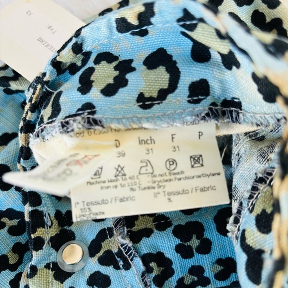 Fendi Tessuto Leopard Cheetah Print Pants size EU 45 US 31 - Picture 7 of 16